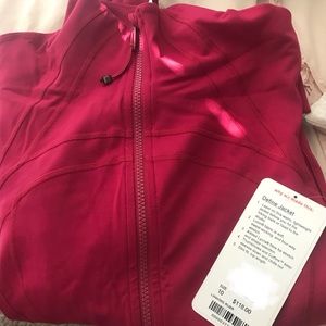 NWT lulu Define Jacket RUBR size 10